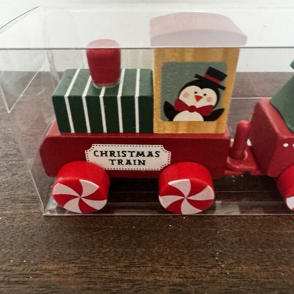 NEW Target Bullseye's Playground Christmas 2025 Wooden Train Set 6 Cars Holiday - Picture 8 of 16